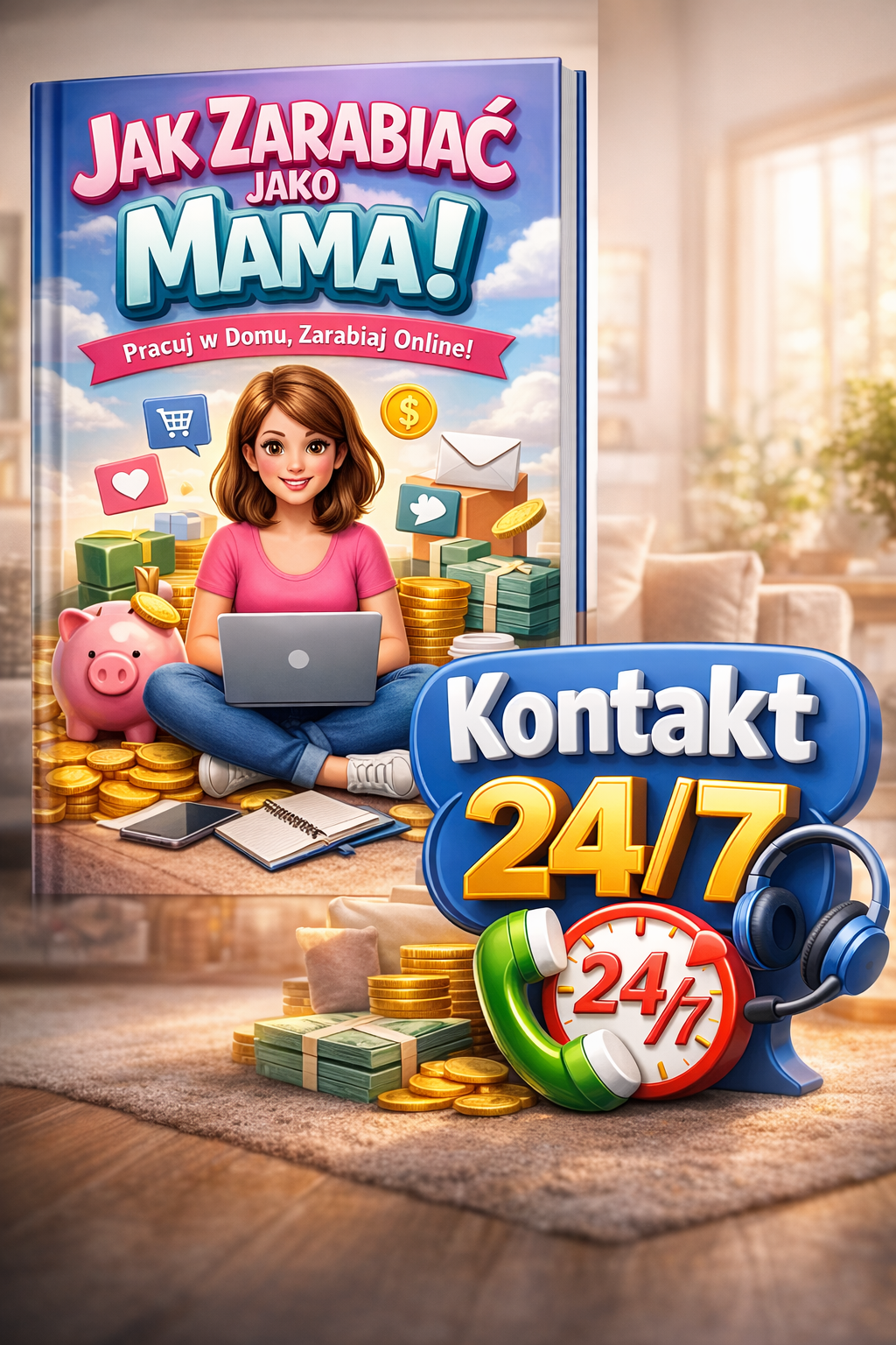 „Mama na Swoim: Jak zarabiać z domu bez wyrzutów sumienia